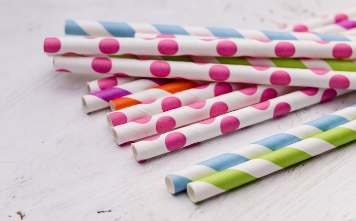 How we recycled at Recyled Mats - We use paper straws in place of plastic